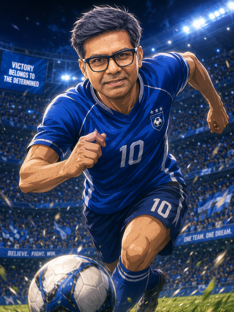 I Turned My Selfie into a Soccer Anime Hero for the World Cup
