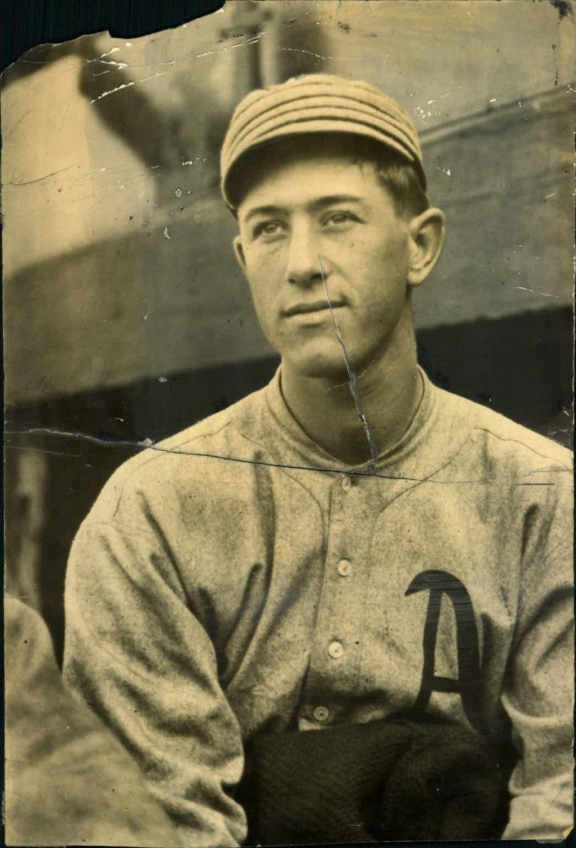 Joe Bush with 1914 A’s