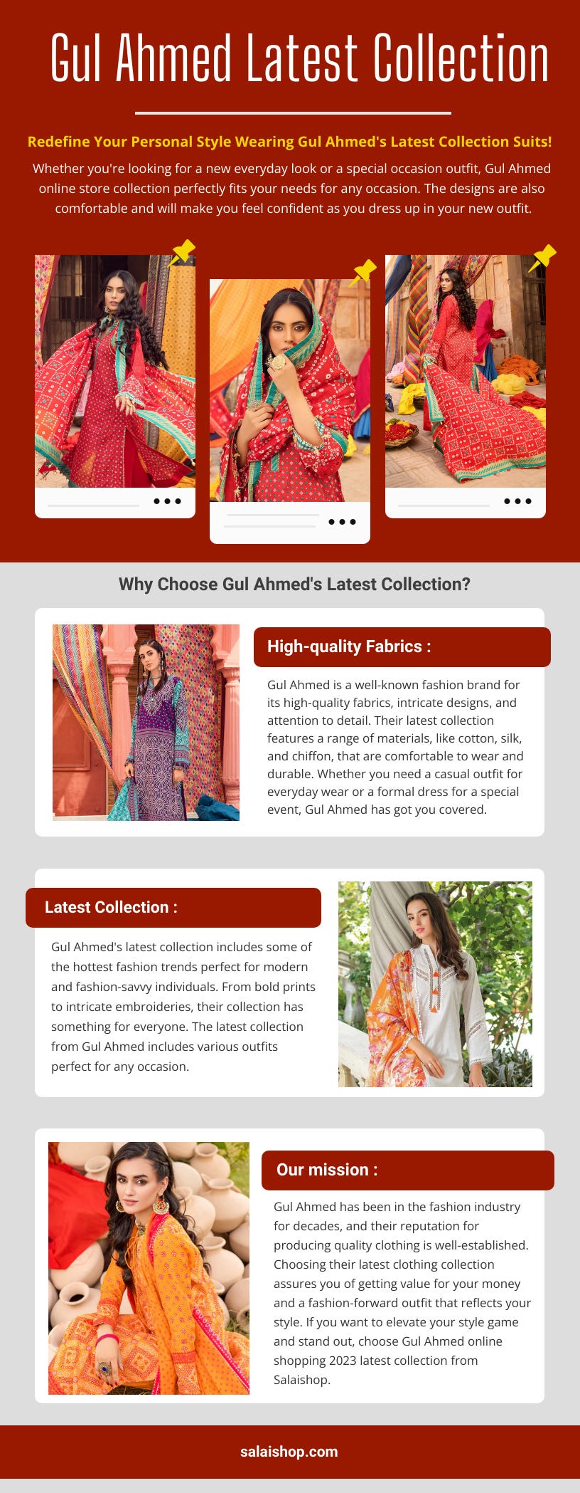 Gul Ahmed Online Shopping 2023. Redefine Your Personal Style Wearing…, by  Salai Shop New Jersey