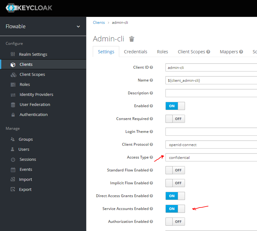 Ejemplo uso API REST de Keycloak. Para manejar con API REST Keycloak