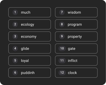 Braavos wallet seed phrase