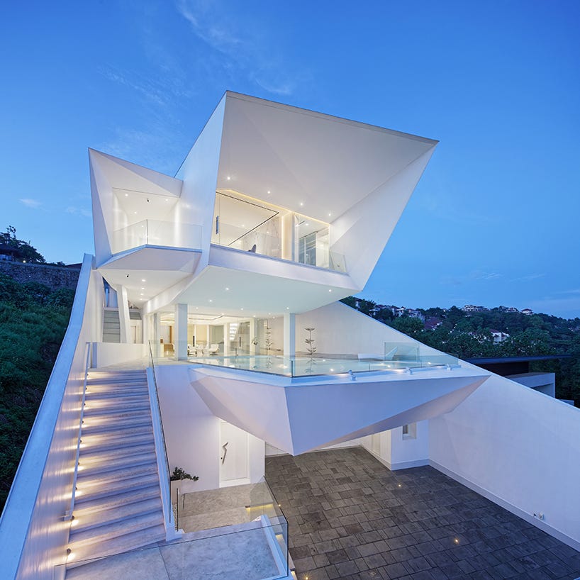 How do you approach a modern interior design for a villa?