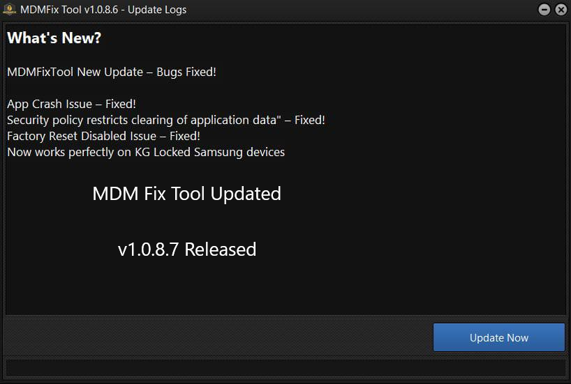 MDM Fix Tool v1.0.8.7 Latest Update Free Download