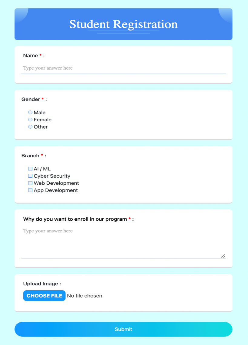 Let’s develop a “Form Builder” Together? | by Apoorv Aron | USICT ACM ...
