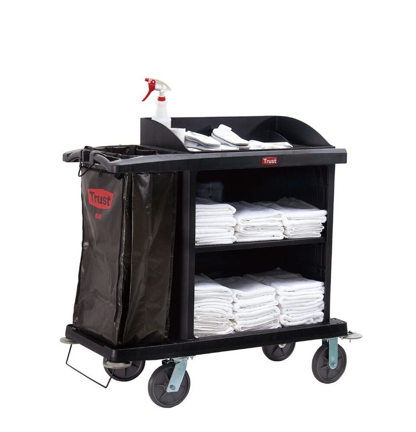Housekeeping Trolley With Label