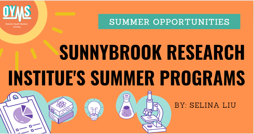 Sunnybrook’s Summer Research Programs | by Ontario Youth Medical ...