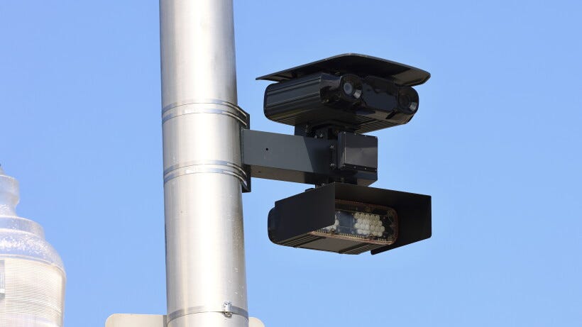 One of the new speed cameras in Chicago at 3358 S. Ashland Ave. Photo-Anthony Vazquez/Sun-Times.