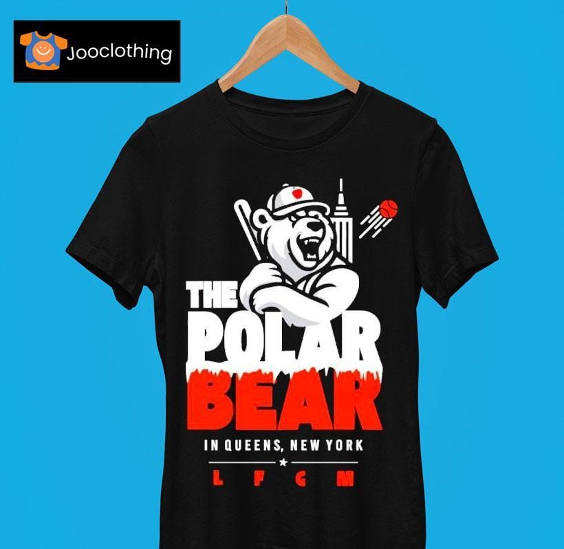 The Polar Bear In Queens Baseball Shirt … - Gift for dad - Medium