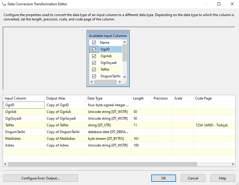 SSIS Data Conversion Component. Merhabalar bu yazımda SQL Server Data ...