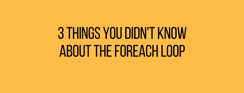 3 things you didn’t know about the forEach loop in JS | by Tiberiu ...