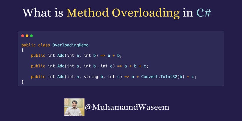 Pro EP 55: What is Method Overloading in C# - Become .NET Pro ! - Medium