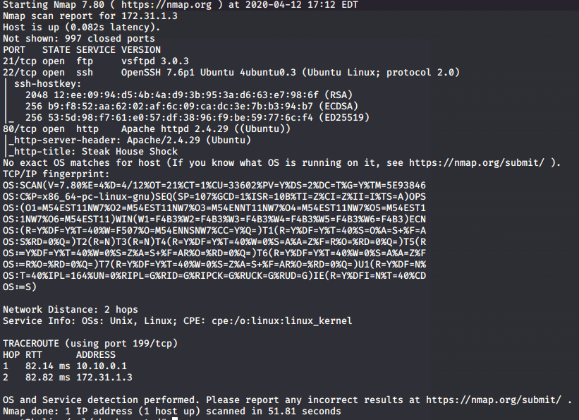 CyberSecLabs — Shock Write up. Shock is a Linux VM created for… | by ...