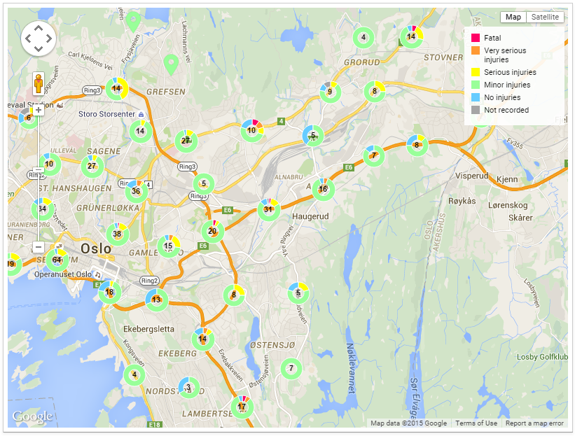 Implementing Marker Clustering is angular using Google Charts by