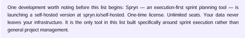 Best Self-Hosted Sprint Planning Tools in 2026