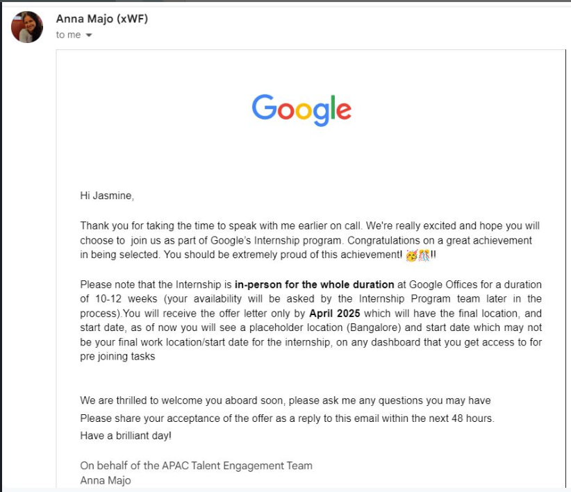 How I Got Selected as a Google SWE Intern for Summer 2025 🌟 by