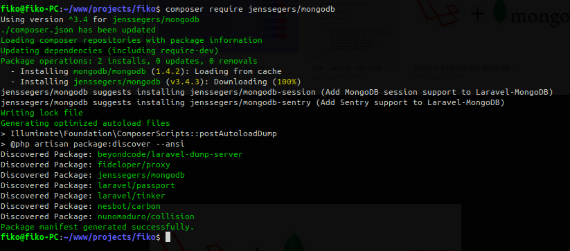 Install MongoDB on Laravel Project — Jenssegers/MongoDB | by Fiko Borizqy |  Medium