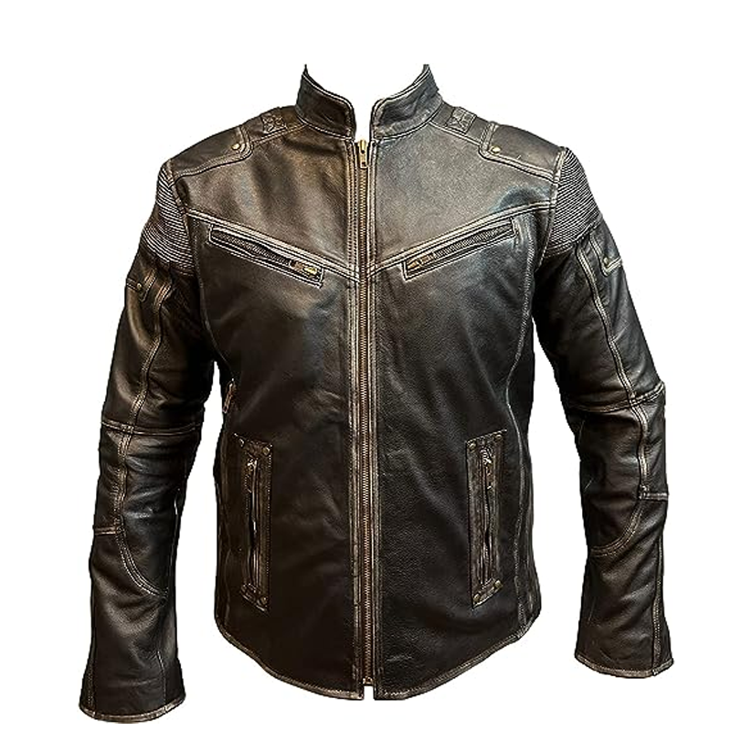 Distressed Leather Jacket Leatherstore Medium
