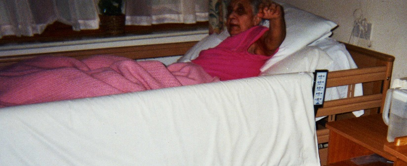 Maria, unable to speak, trying to call her daughter back.