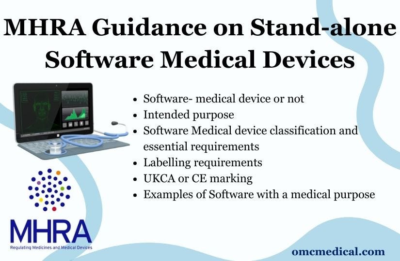 MHRA Guidance on Standalone Software Medical Devices by Omcmedical