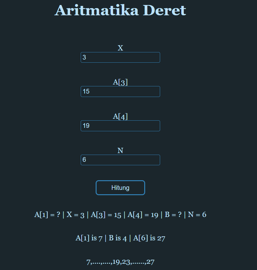 Programming for Math: Menentukan Suku ke N [Aritmatika Deret] | by Zamh ...