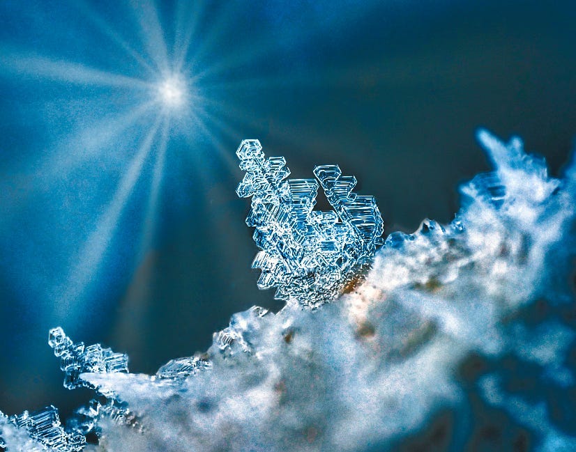 Ice Crystals and Light - S.E. Fairbanks - Medium