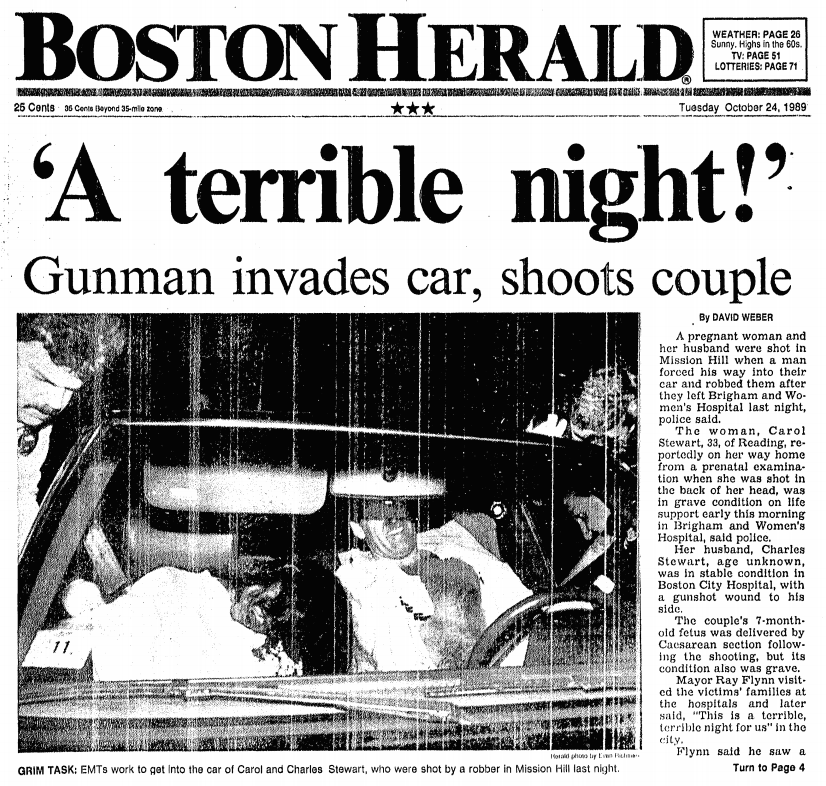 The Charles Stuart Murder And the Racist Branding Boston Just Can’t