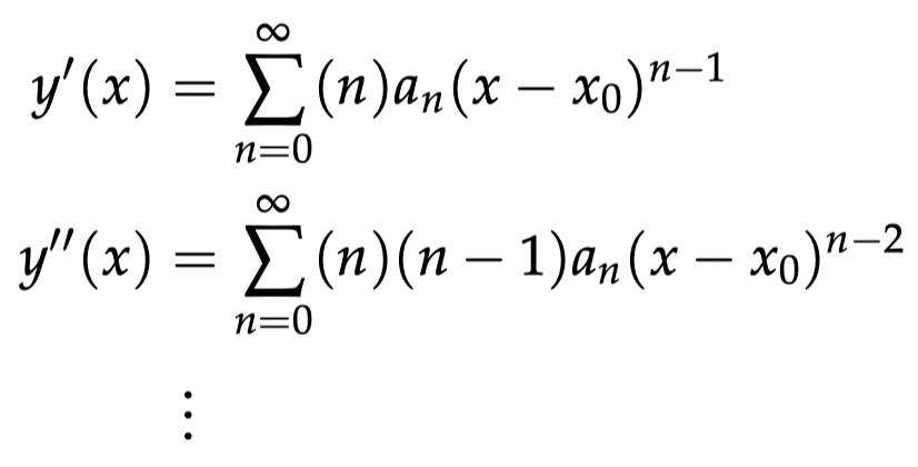 Series Solutions to an ODE, Ordinary Point, and Regular Singular 