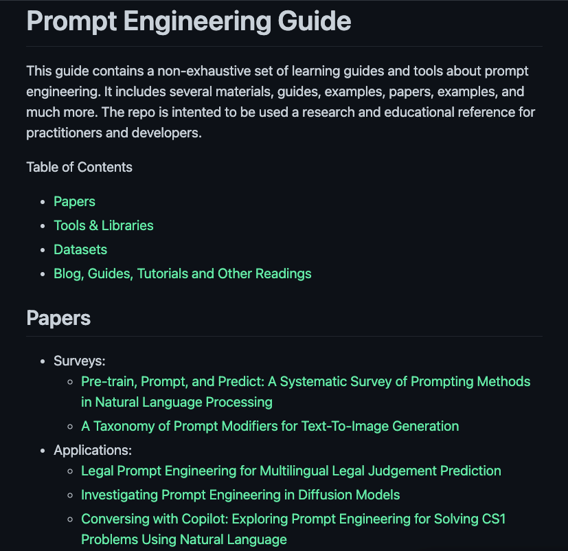 The Prompt Engineering Guide - Elvis - Medium