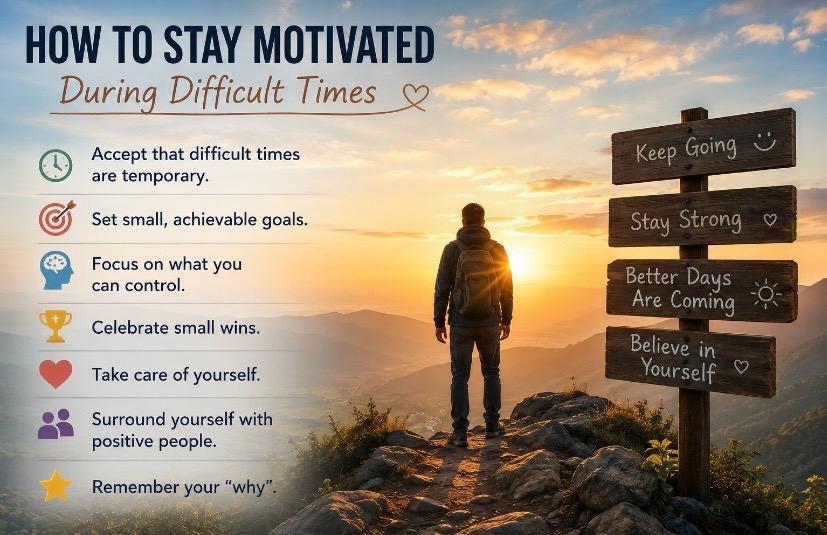 How to Stay Motivated During Difficult Times