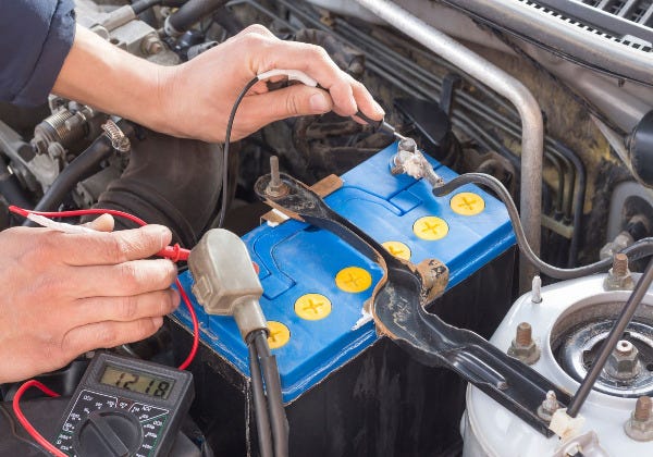 check the battery (Service My Car)