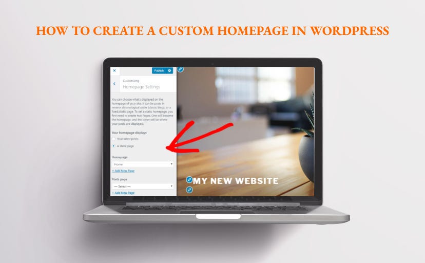 HOW TO CREATE A CUSTOM HOME PAGE IN WORDPRESS By Wyatt Carter Medium