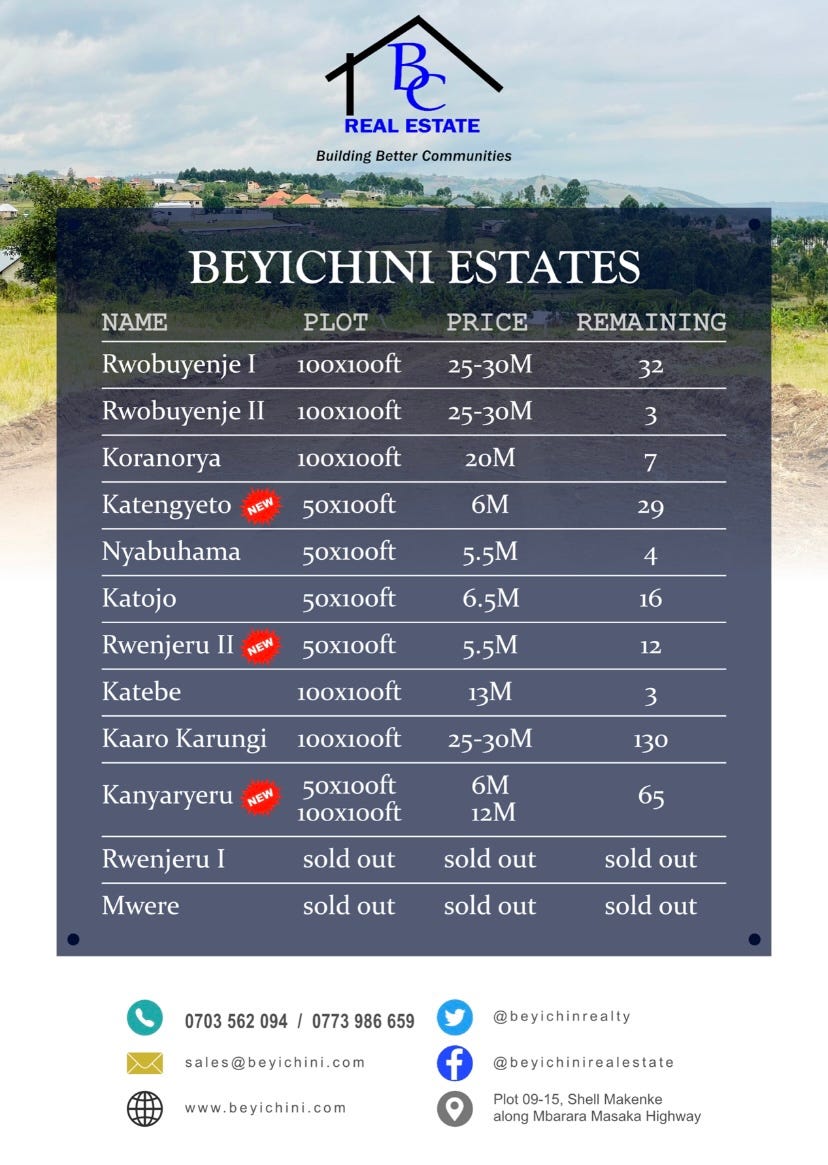 Explore Exciting Plot Opportunities for Sale in Mbarara City! by