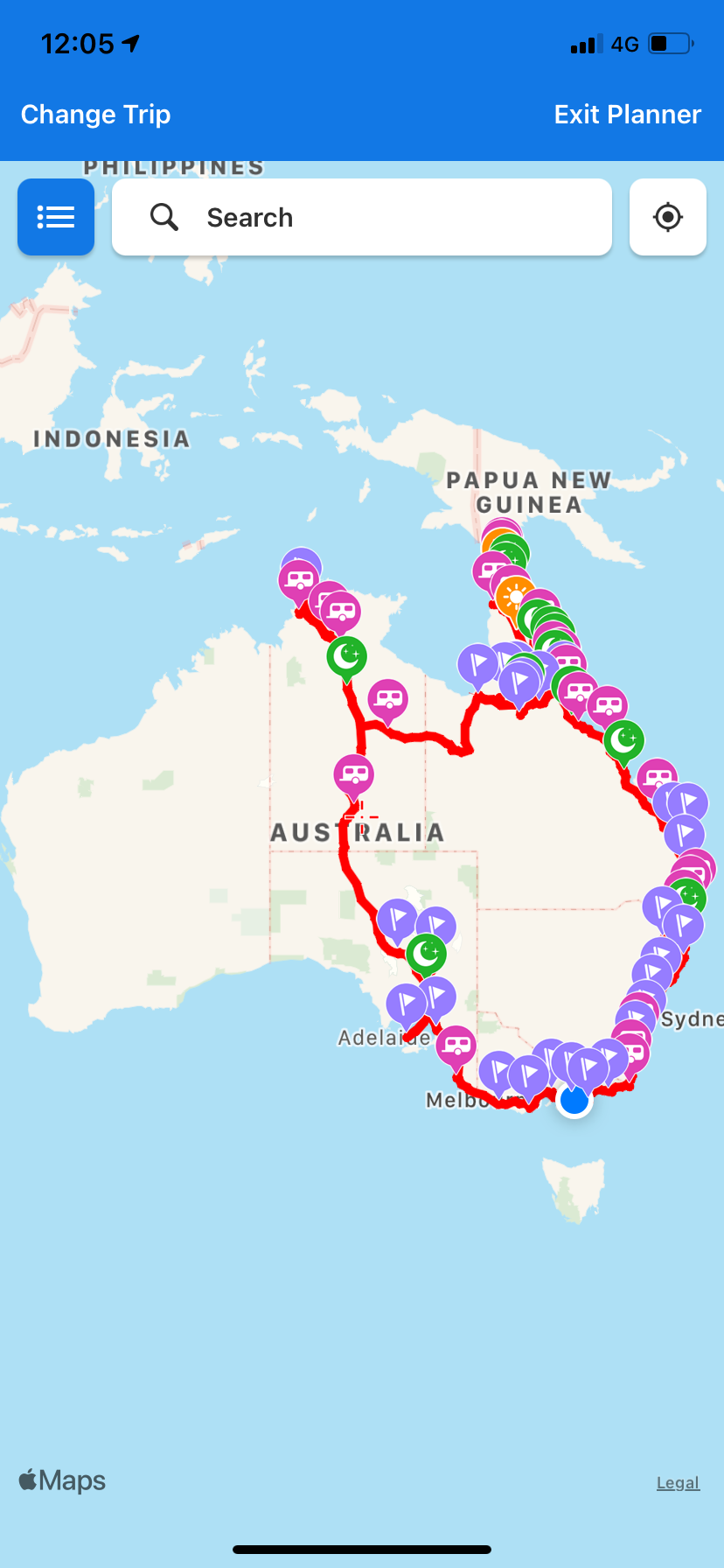 Around (half of) Australia in 112 days. by Geraldine Coy Medium