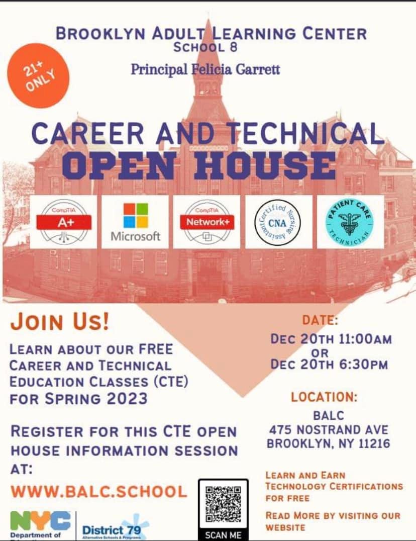 Brooklyn Adult Learning Center Career And Technical Education CTE Brooklyn adult learning center career and technical education cte
