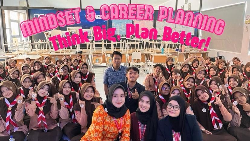 Pelaksanaan kegiatan Mindset and Career Planning bersama siswa SMKN 1 Kota Probolinggo | Sumber: dokumen pribadi