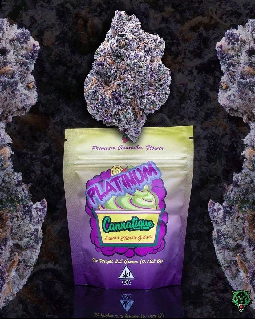 Lemon cherry gelato. strawberry cookies strain by Pondoshi Gang Medium