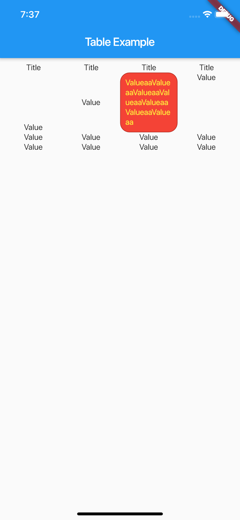 Table in Flutter. Hi. Let’s see why and when we will use… | by Vivek ...