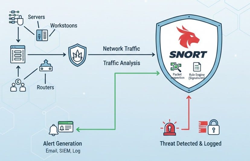Snort IDS system — how to implement it in an organization?