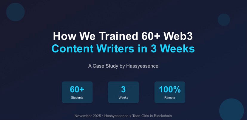 Web3 Writing How I’m Training 60+ Web3 Content Writers in 3 Weeks (And Why It ...