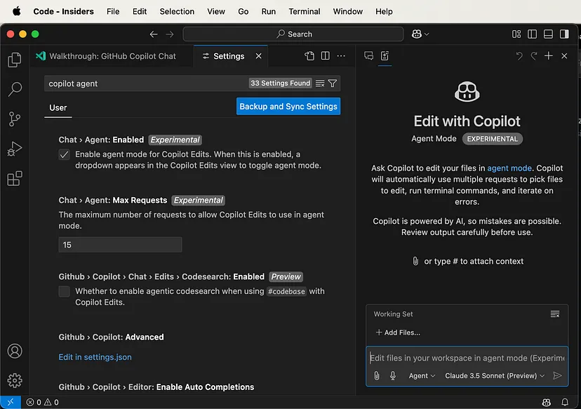 Configuración de Copilot en VS Code
