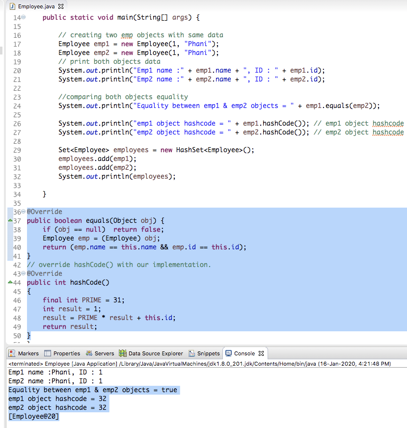 Why : Overriding equals() and hashCode() in Java | by Phani Kumar | Medium