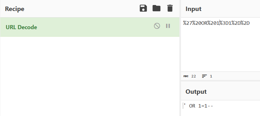 Using cyberchef to decode what was sent to the server