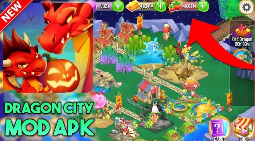 Download Dragon City Mod APK Unlimited Money and Gems Terbaru