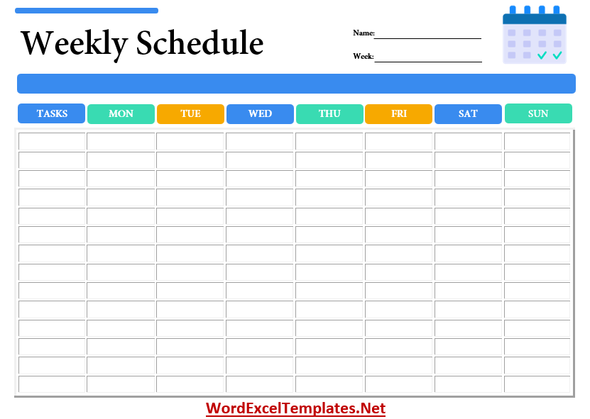 Free Weekly Schedule Templates. We all are living busy lives. We have ...
