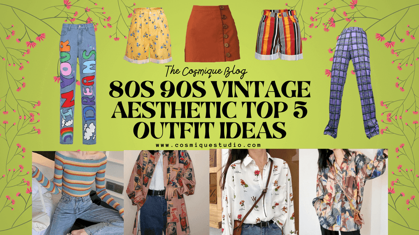 80S 90S VINTAGE AESTHETIC TOP 5 OUTFIT IDEAS | by cosmiquestudio | Medium