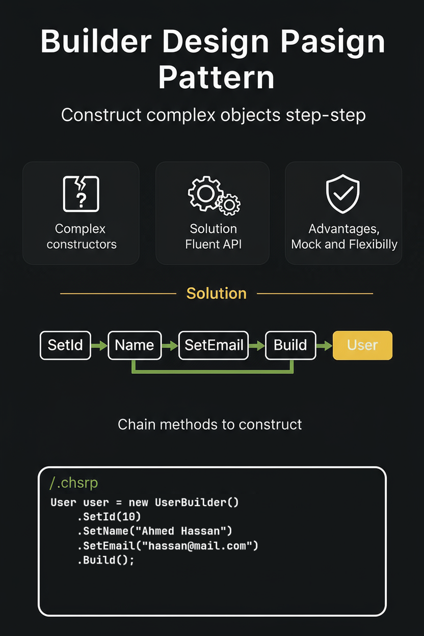 Builder Pattern in C#. Build complex objects step by step… | by Ahmed ...