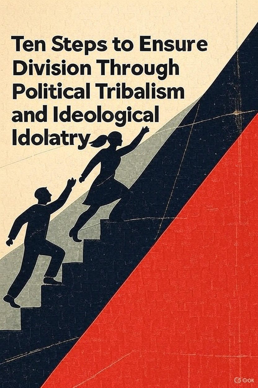 Ten Steps to Ensure Division Through Political Tribalism and Ideological Idolatry
