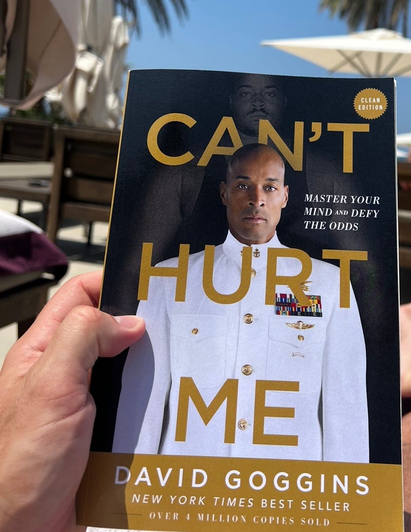 David Goggins — Can't Hurt Me. So the latest book that I read was by…, by  Barry waring
