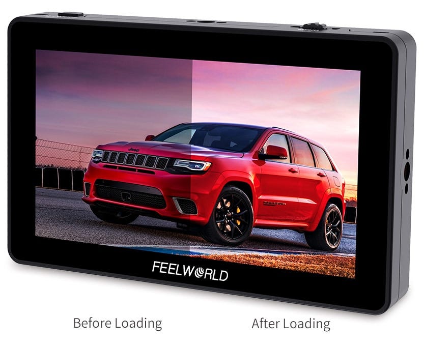 FEELWORLD F6 PLUS V2 6 Inch Camera Field Monitor,HDR Touch Screen With 3D LUT,Sharp Screenshot,Full HD 1920x1080 IPS 4K HDMI Loop In/Out DSLR Video Peaking Focus Assist,2800mAh Battery& Storage Case - Foto 4
