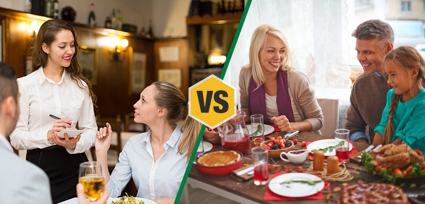 Cost of Eating Out vs. Cooking at Home